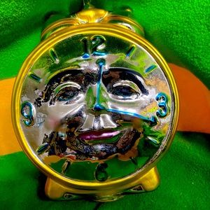 Vintage dept 56 hand blown clock decor